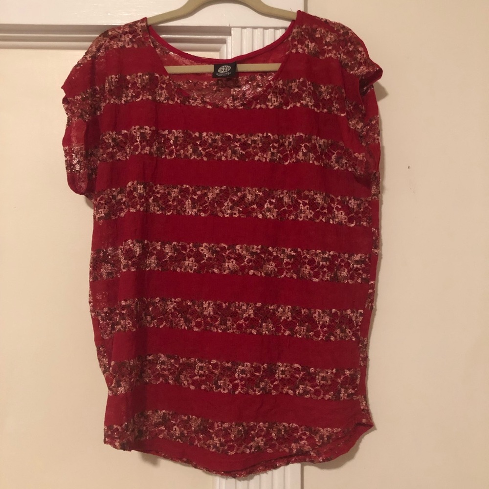 Bobeau size M sheer shirt